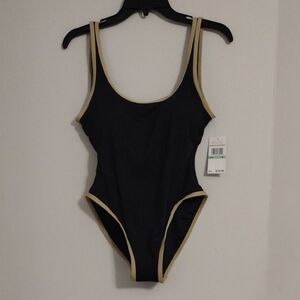 Michael Kors Black and Gold Swimsuit